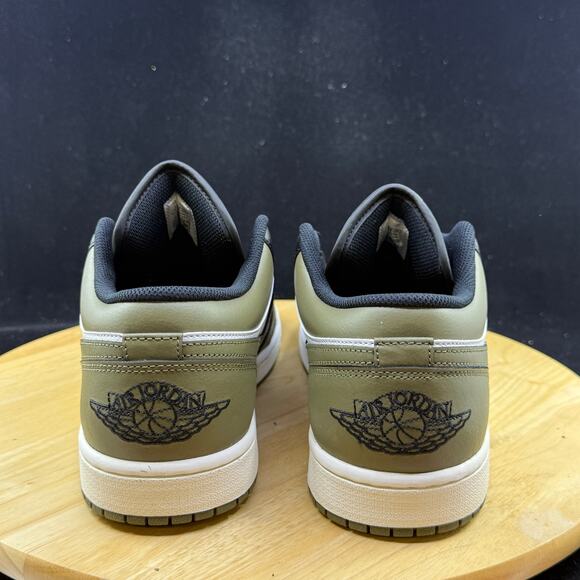 Nike Air Jordan 1 Low Black Toe Medium Olive 553558-092 Men\'s Size 11 New main image 5